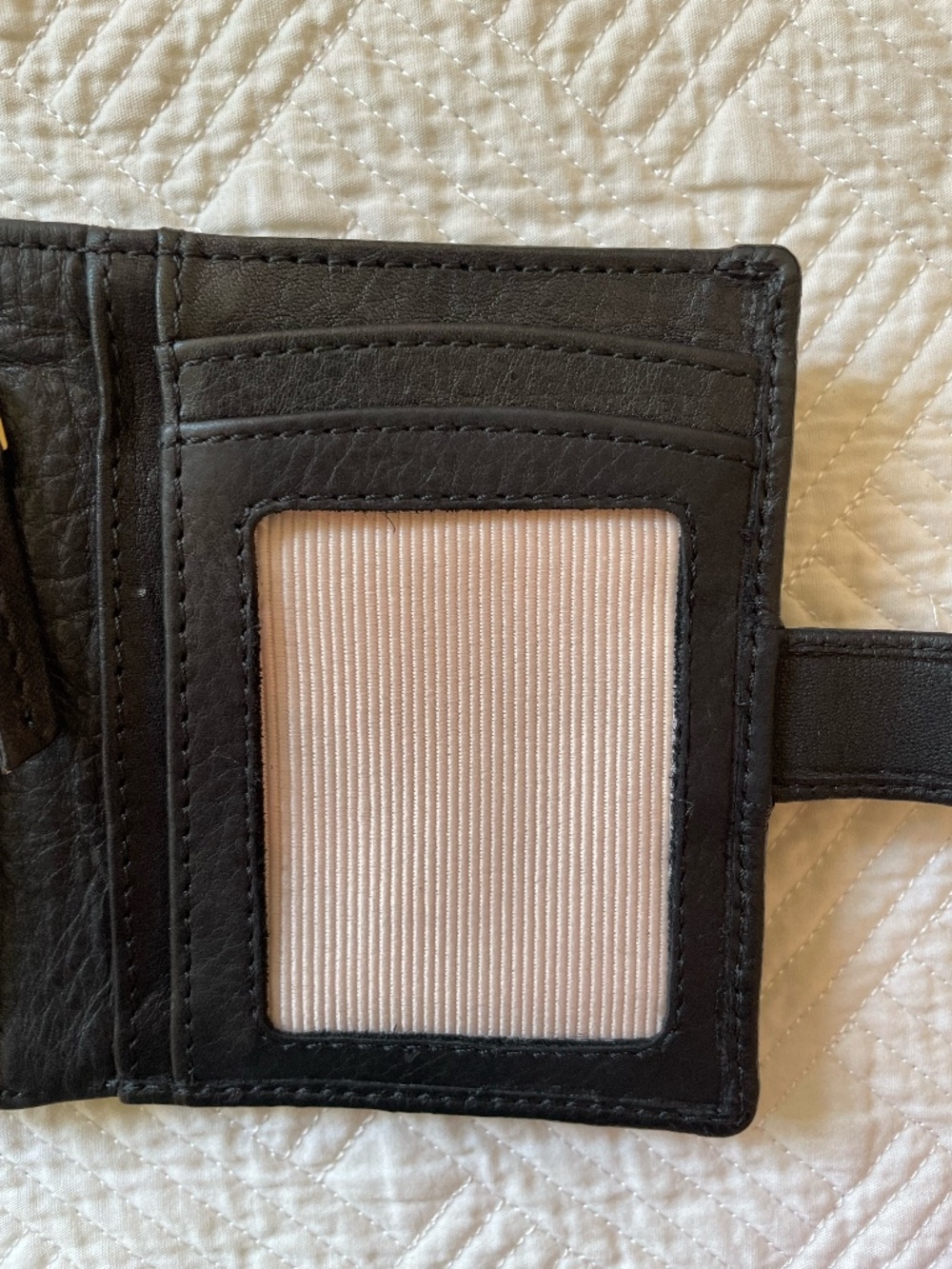 Margot New York Lizzie small bifold leather wallet in black - Picture 9 of 13